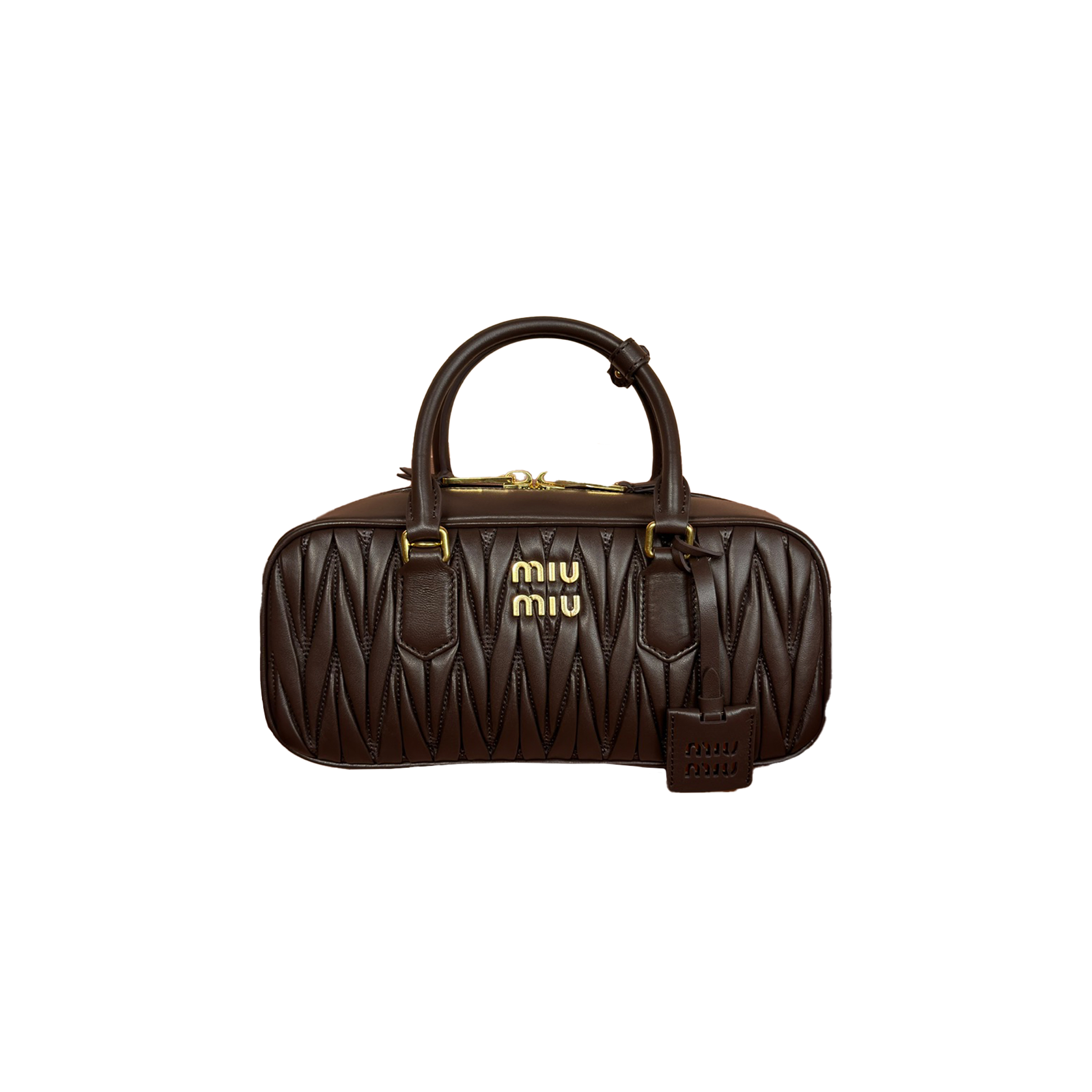 MIU MIU ARCADIE MATELASSÉ NAPPA LEATHER BAG 5BB148 (27*12*9cm)